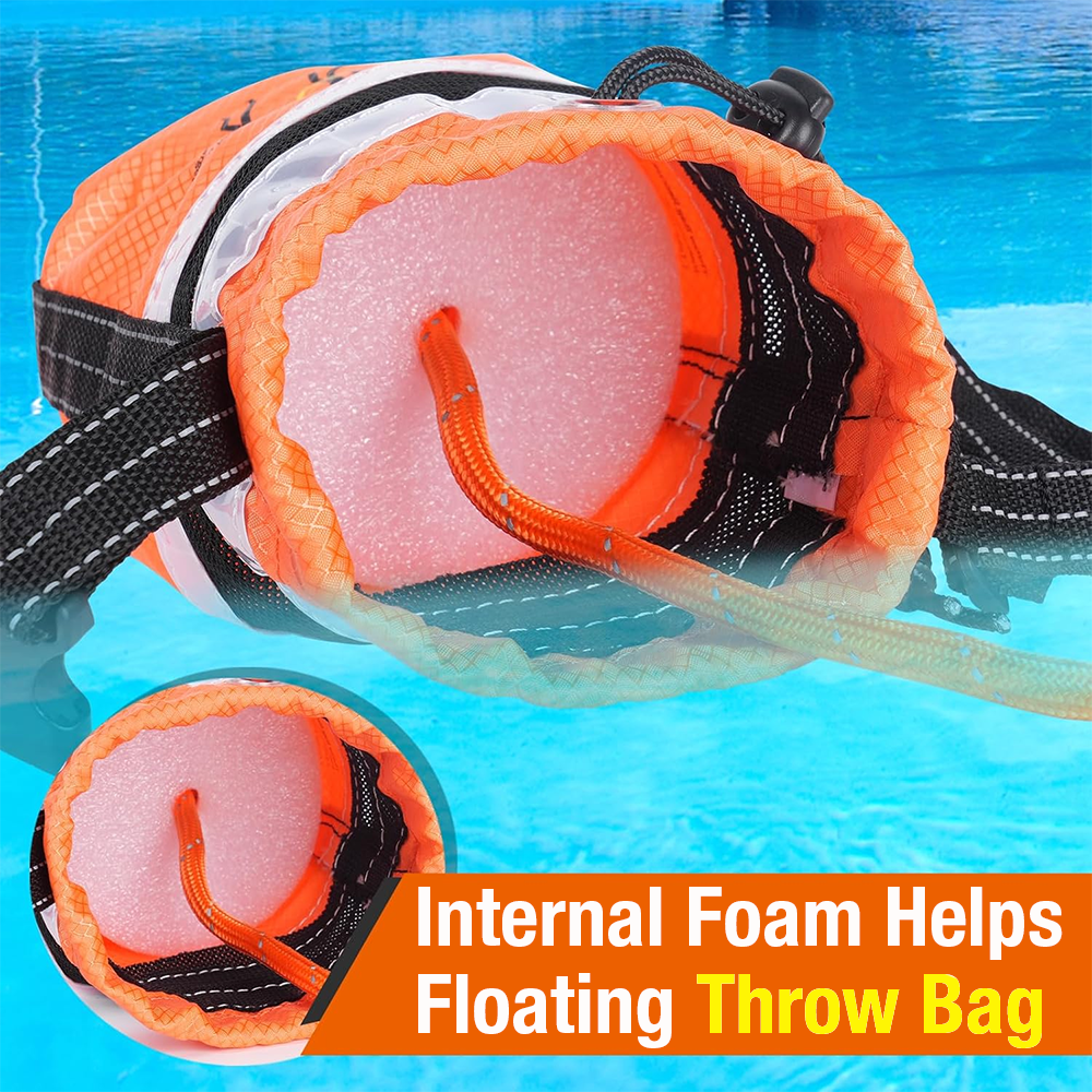 1SET Water Rescue Throw Bag, w - Fishing Kayak Crate avaliação e preço
