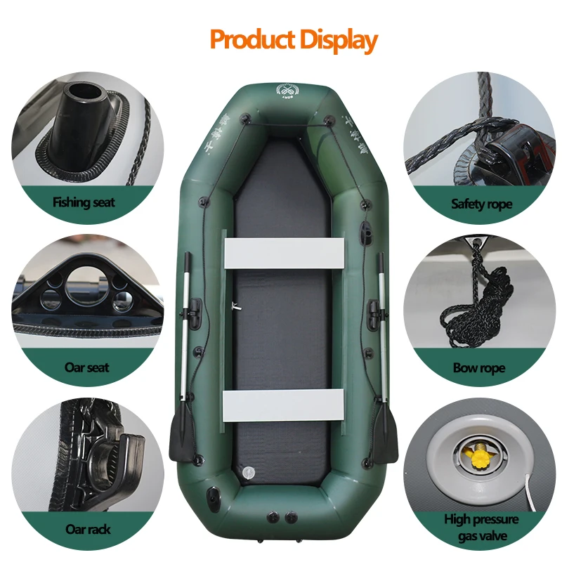 1.75~3.6m Green Fishing Kayak  - Fishing Kayak Sit On Top avaliação e preço