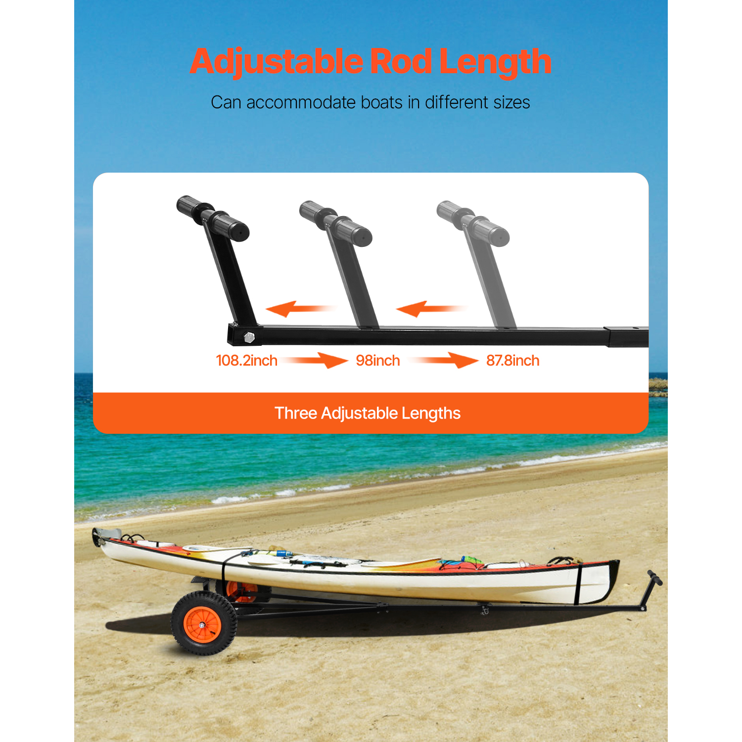 SucceBuy 420lbs Boat Trailer D - Fishing Kayak Sit On Top avaliação e preço