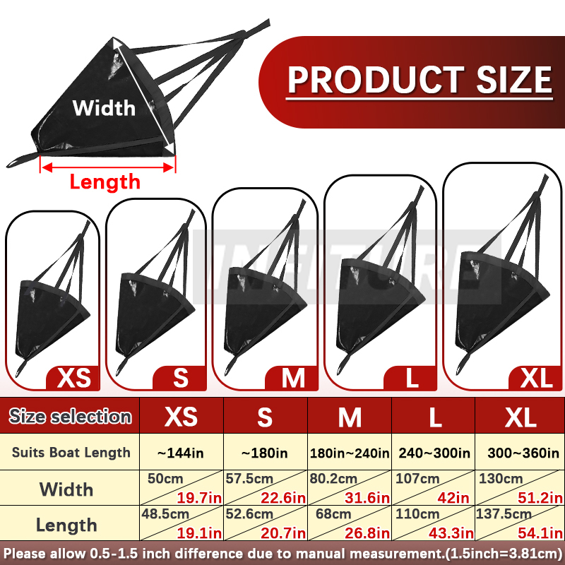 18-53'' Sea Drogue Anchor Floa - Fishing Kayak Anchor avaliação e preço