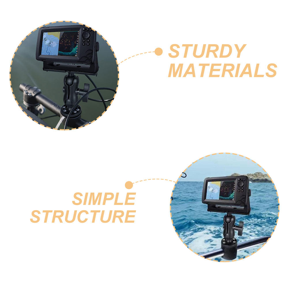 1Set 360 Degree Rotating Kayak - Fishing Kayak Fish Finder Mount avaliação e preço