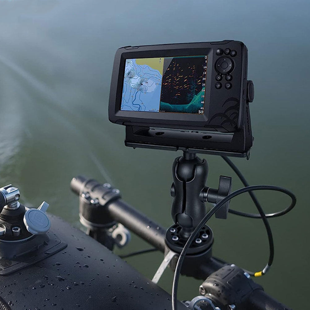 1Set 360 Degree Rotating Kayak - Fishing Kayak Fish Finder Mount avaliação e preço