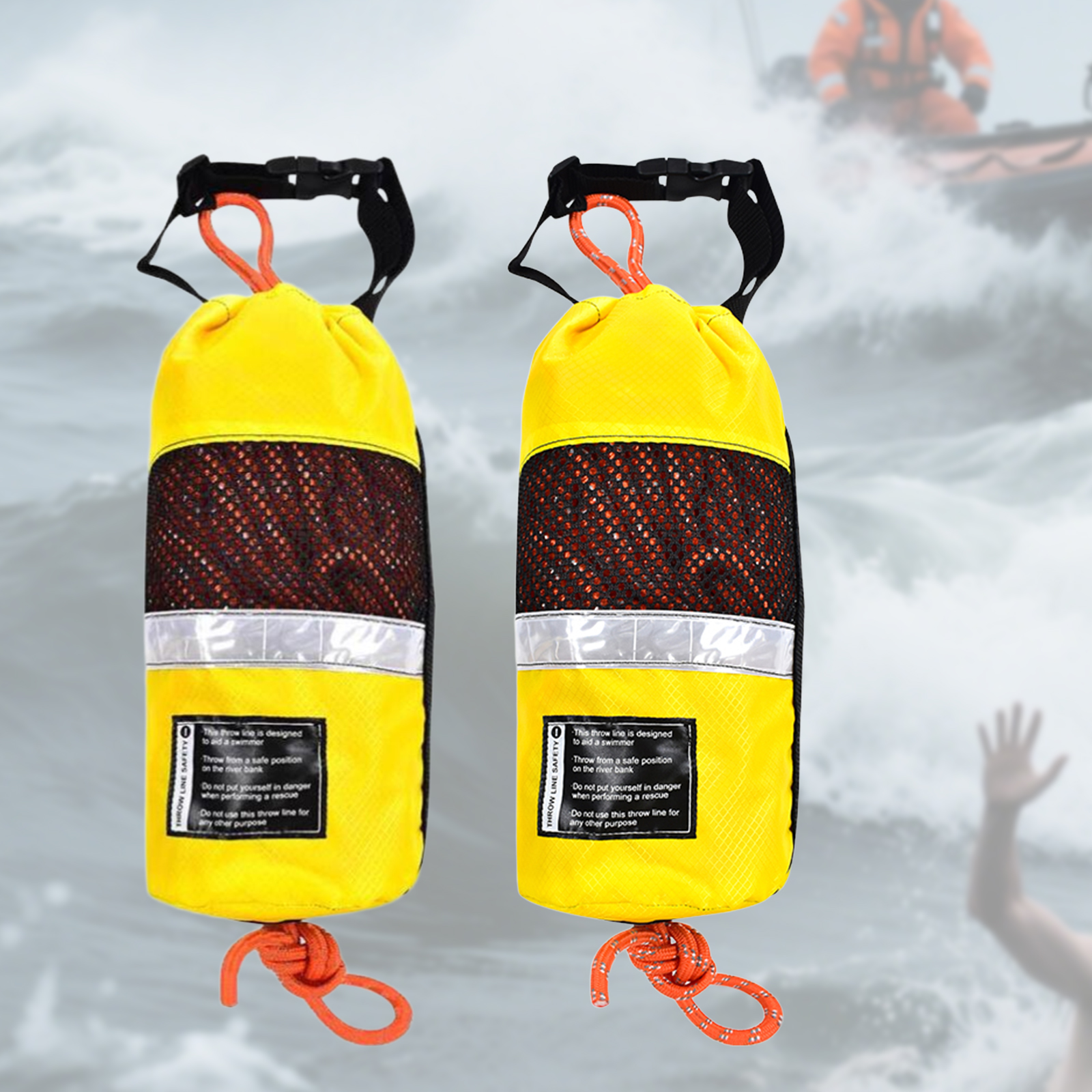 Throw Bag for Water Rescue Mar - Fishing Kayak Crate avaliação e preço
