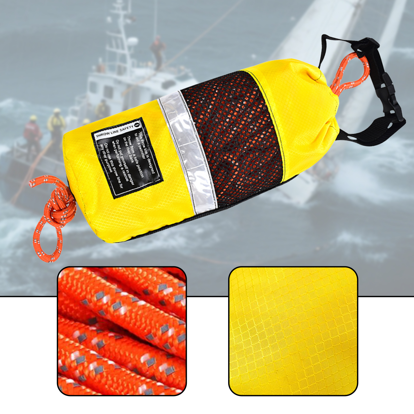 Throw Bag for Water Rescue Mar - Fishing Kayak Crate avaliação e preço