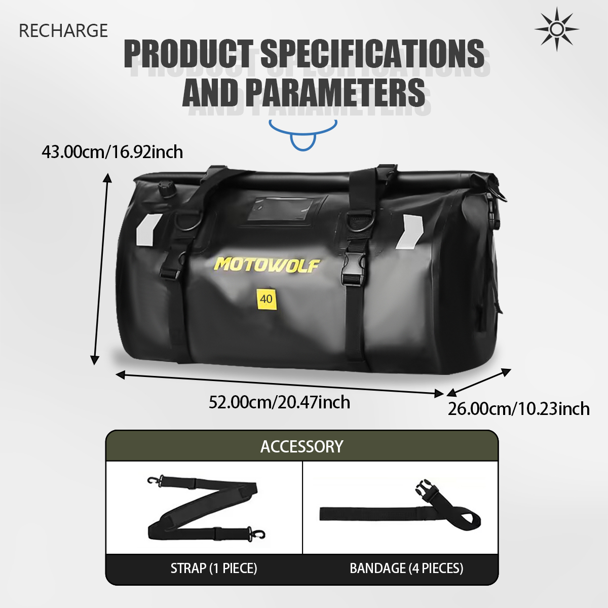 Waterproof Duffel Bag 40L/66L  - Fishing Kayak Seat avaliação e preço