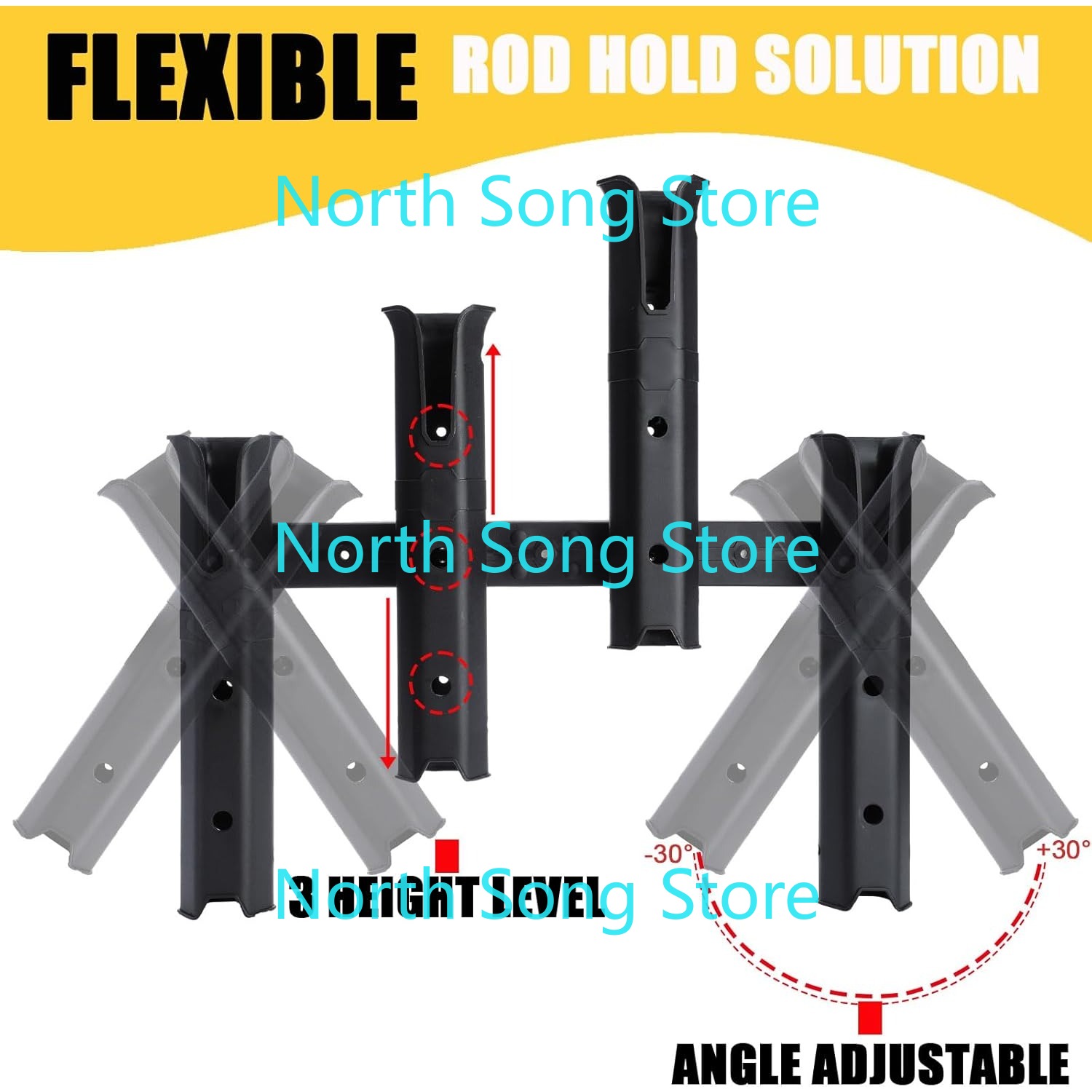 Adjustable Fishing Rod Holders - Fishing Kayak Crate avaliação e preço