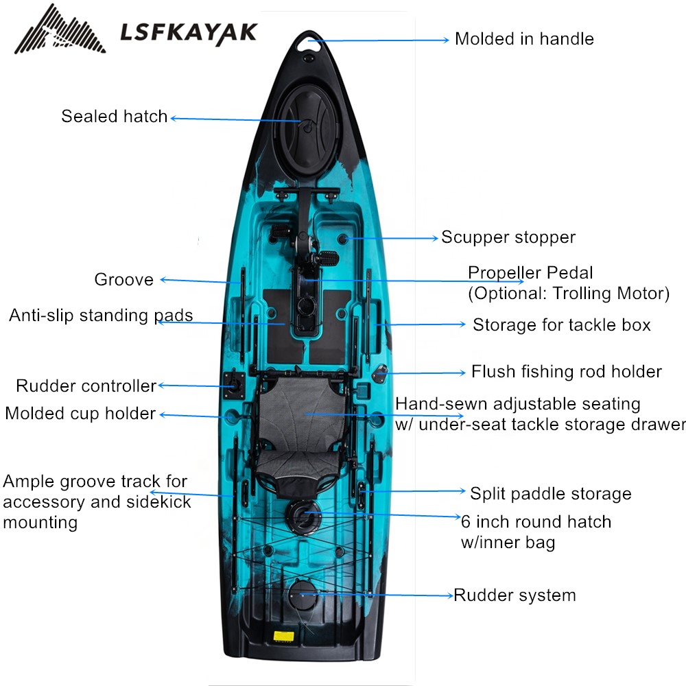 Best Fishing Boat 2024 New Exp - Fishing Kayak Pedal Drive avaliação e preço