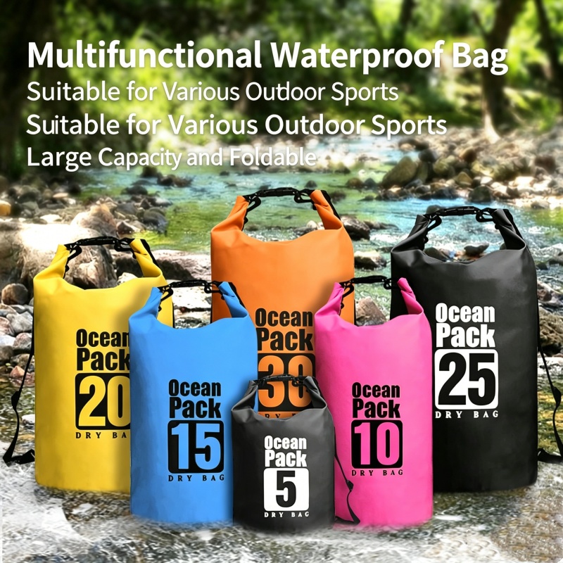 Swimming Waterproof Dry Bag 5L - Fishing Kayak Storage Bag avaliação e preço