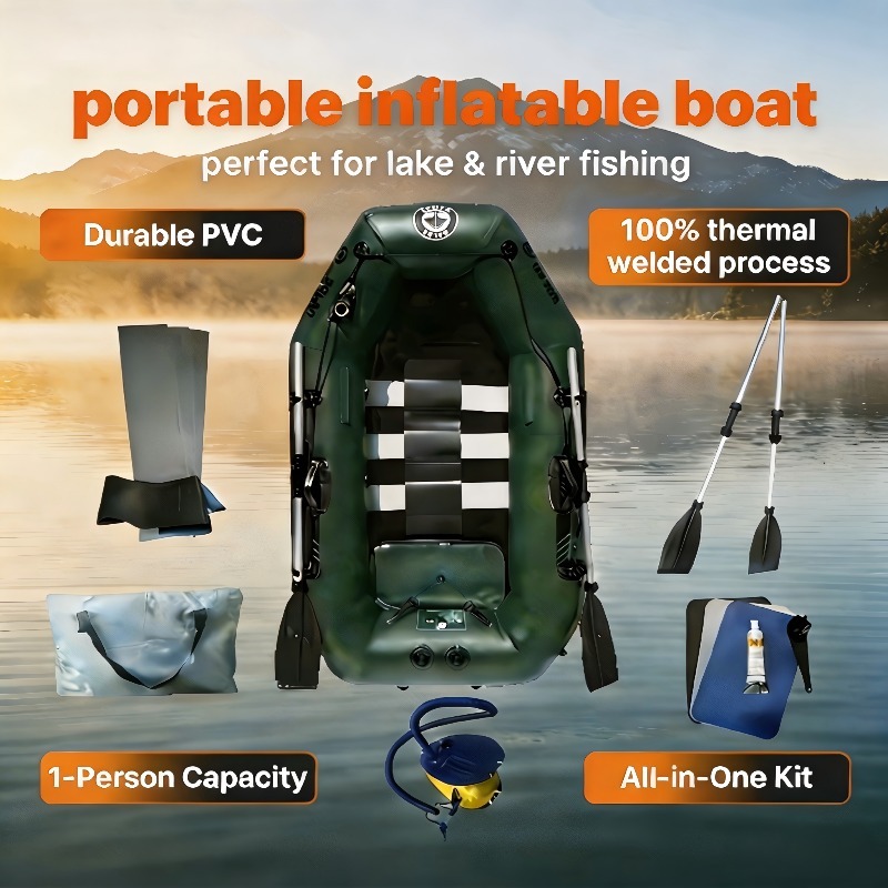 1 Person Fishing Boat Cheap In - Fishing Kayak Inflatable avaliação e preço