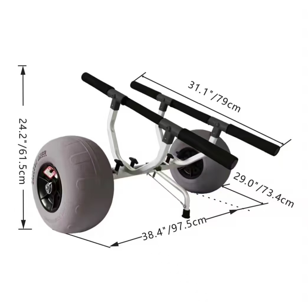 Yak Outdoors Aluminum Kayak Tr - Fishing Kayak Cart avaliação e preço