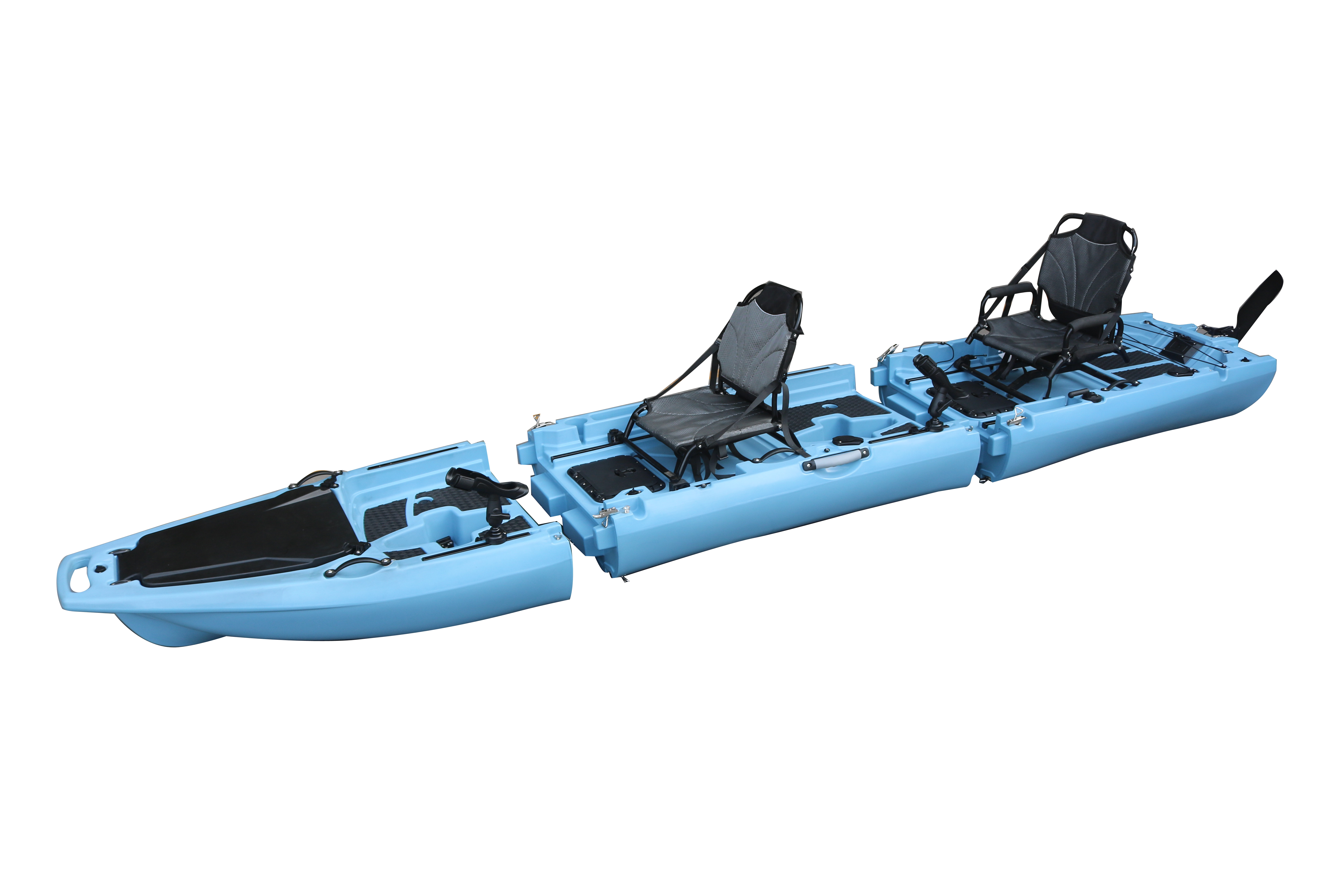 14FT 2 Person Detachable  Peda - Fishing Kayak Sit On Top avaliação e preço