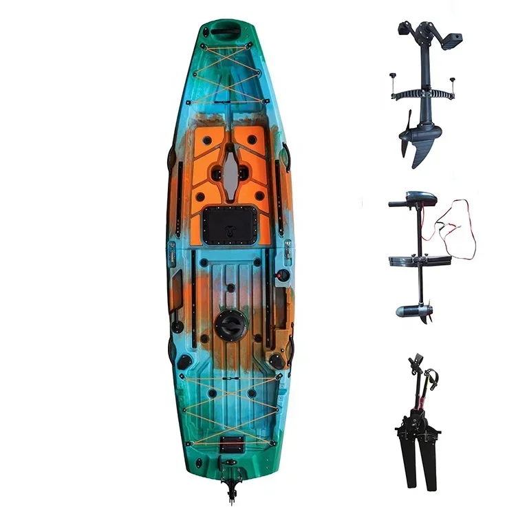 9.5ft 1 Person Folding Plastic - Fishing Kayak Pedal Drive avaliação e preço
