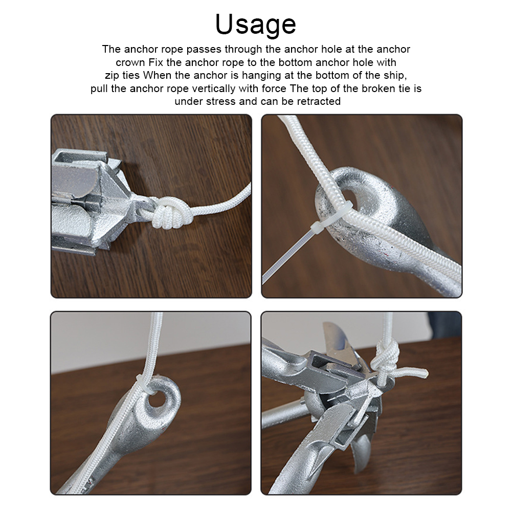 0.7KG 1.5KG Grapnel Anchor wit - Fishing Kayak Anchor avaliação e preço