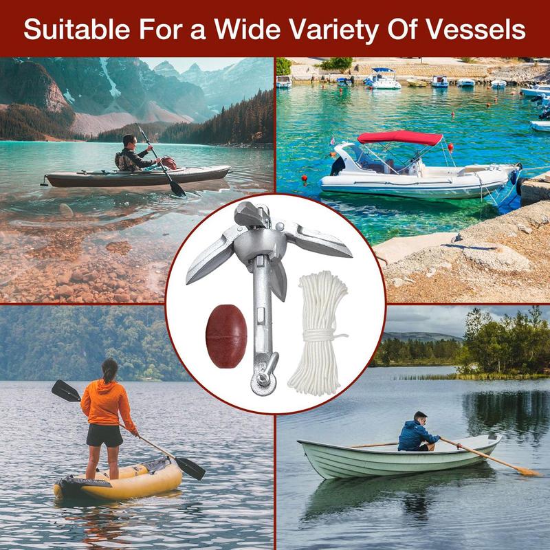 Canoe Anchoring Boat Anchoring - Fishing Kayak Anchor avaliação e preço