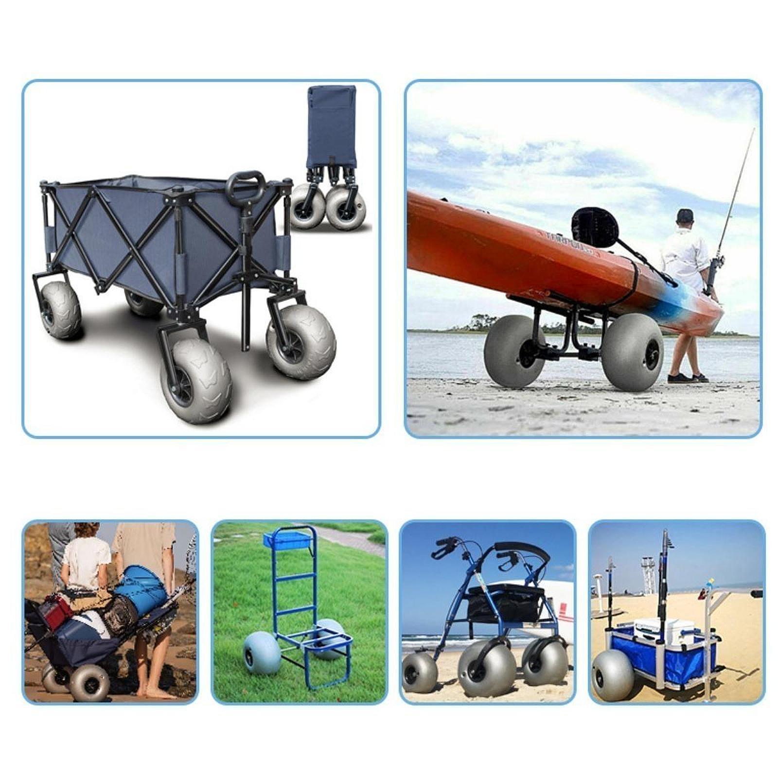 Beach Cart Sand Wheels 16 Inch - Fishing Kayak Cart avaliação e preço