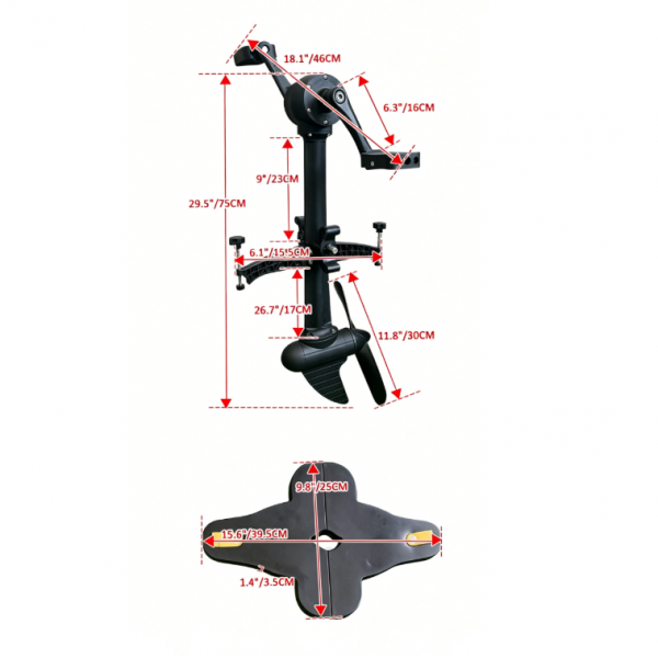 Kayak Pedal Power System, Prem - Fishing Kayak Cart avaliação e preço