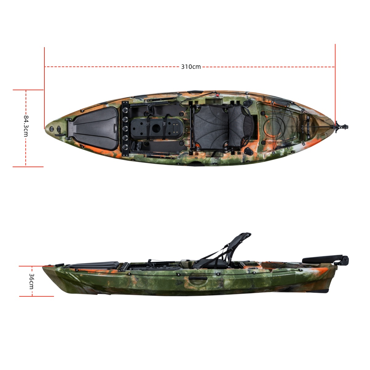 LSF First-class Single Fishing - Fishing Kayak Sit On Top avaliação e preço