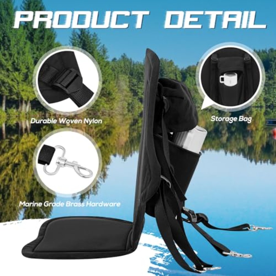 Pack Padded Kayak Seat Fishing - Fishing Kayak Storage Bag avaliação e preço