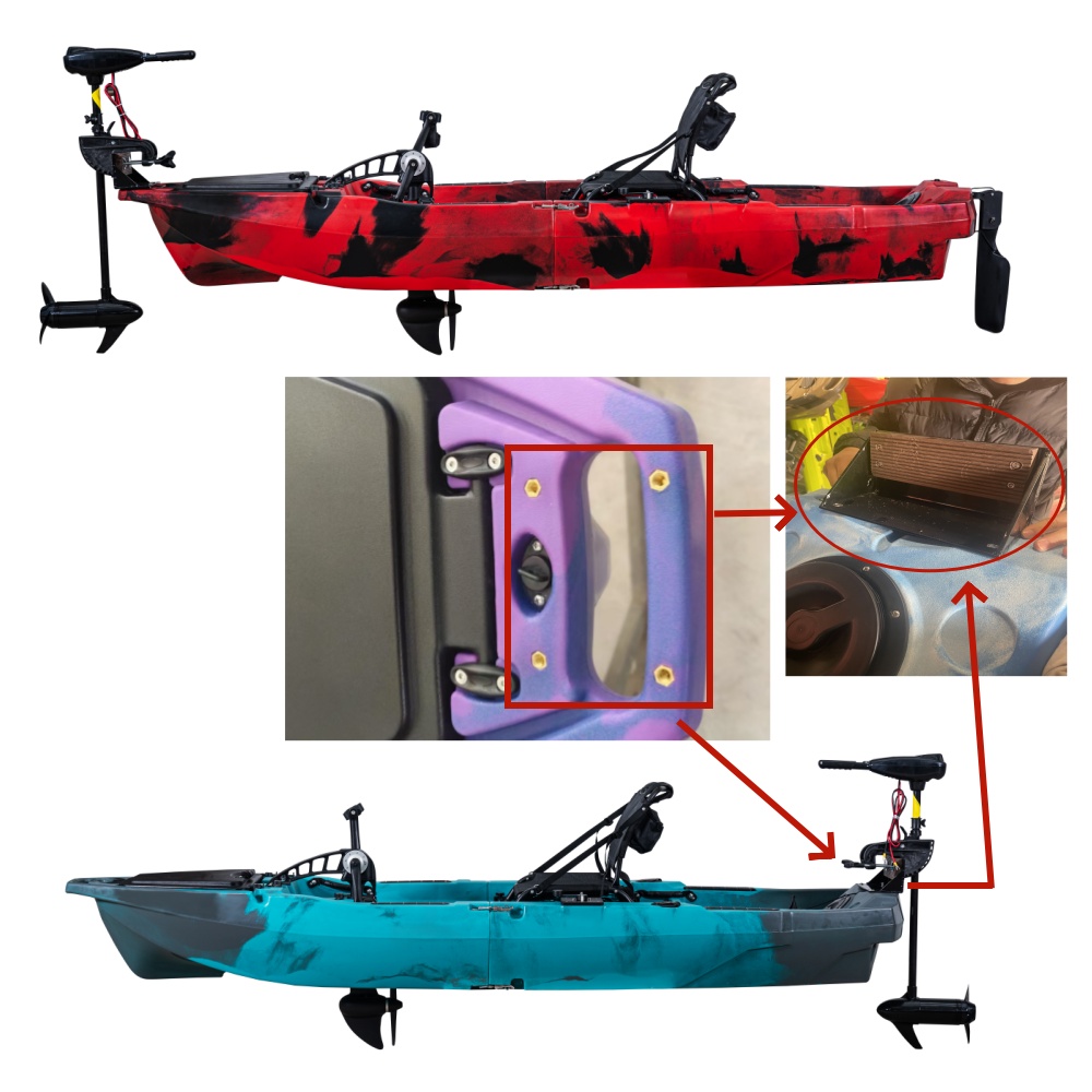 Pedal Kayak Fishing Motor Brac - Fishing Kayak Cart avaliação e preço
